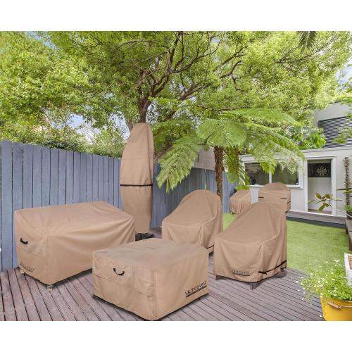 ULTCOVER Patio Parasol 600D Waterproof Outdoor Offset Banana Style Umbrella Cover - Fits Cantilever Offset Umbrella 12-14 Feet