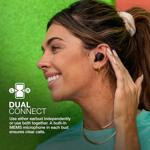 JLab Go Air Pop True Wireless Bluetooth Earbuds   Charging Case, Black, Dual Connect, IPX4 Sweat Resistance, Bluetooth 5.1 Connection, 3 EQ Sound Settings Signature, Balanced, Bass Boost