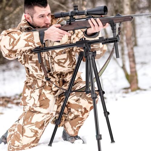 Hunting Rests, Shooting Tripod with Dual Frame, Flexible Orientation, Adjustable Height, Shooting Tripod Max Provide Maximum Shooting Stability for Outdoors, Ground Blinds and Hunting