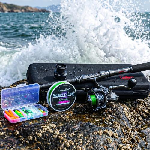 Sougayilang Fishing Rod Reel Combo with Telescopic Fishing Pole Spinning Reel  for Travel Saltwater Freshwater Fishing ‼️MISSING carrier bag‼️