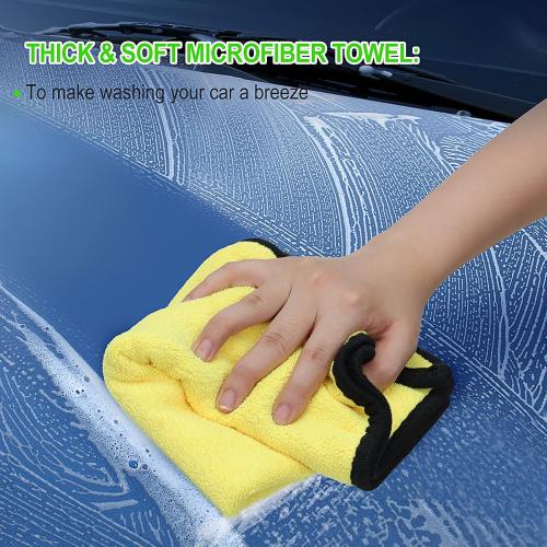 62'' Car Wash Brush with Long Handle Chenille Microfiber Car Wash Mop Mitt Car Cleaning Kit Windshield Window Squeegee Car Duster Microfiber Towels Wheel Tire Brush for Cars RV Truck Boat