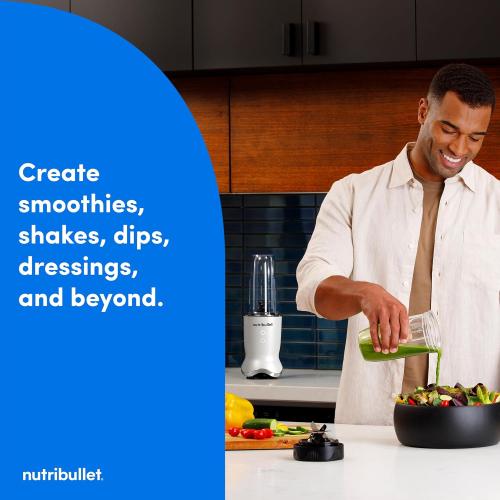 nutribullet® Ultra Personal Blender, 1200W, for Smoothies Shakes & Protein - Quietest Single-Serve Blender with Titanium Coated Blades, 3 BPA-Free Cups (32oz   24oz), To-Go Lids, Dishwasher Safe
