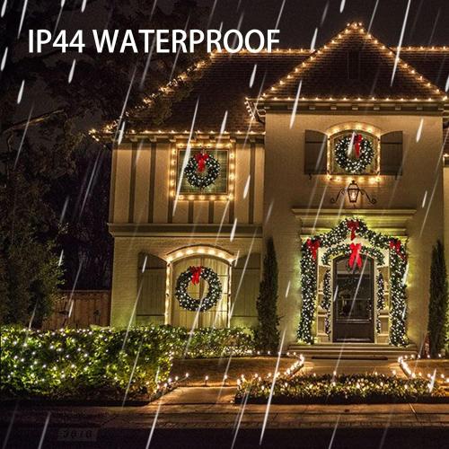 Dazzle Bright 132FT 400 LED Christmas Lights, Christmas String Lights Plug in with 8 Modes, Waterproof Christmas Decorations for Xmas Indoor Outdoor Party Home Tree Decor, Warm White