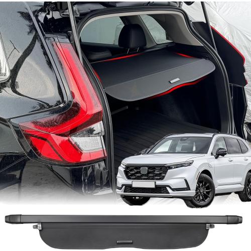 Cargo Cover for 2023-2025 2026 Honda CRV Accessories, (Canvas) for Honda CRV 2023-2026 Accessories(Include Hybrid) Retractable Trunk Cover Shield Shade Privacy Screen for CR-V