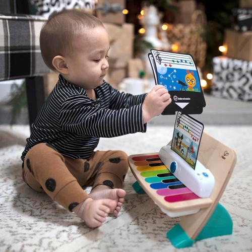 Baby Einstein and Hape Magic Touch Wooden Toy Piano, Montessori Musical Learning Toy for Babies and Toddlers 6mo