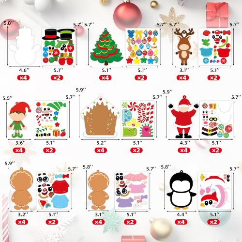 ceiba tree Christmas Ornament Crafts for Kids Christmas Cards and Stickers Make Your Own Ornament Craft Kit for Kids