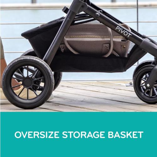 Evenflo Pivot Modular Travel System with LiteMax Preemie and Infant Car Seat (Desert Tan)