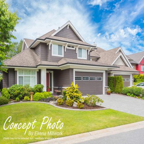 Set of 3 Size 3 1/2W x 7D x 7H Color White  Ekena Millwork BKTP04X07X07BRY Standard Bryant Architectural Grade PVC Brackets, 3 1/2W x 7D x 7H