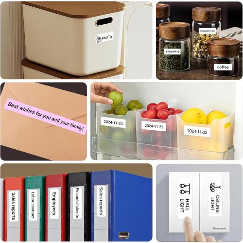 ORGBRO Blue Label Maker Machine with Tape, Random Color-1 Count, X1 Bluetooth Mini Label Printer, Wireless Small Sticker Maker with Versatile App for School Home Office Organization