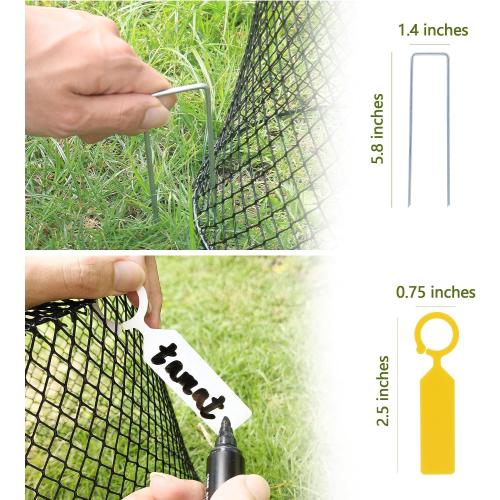 Anothera 10Pcs Chicken Wire Cloche Plant Covers, 9.2×9.2 Inches Plant Protectors from Animals, Metal Garden Plant Cages for Outdoor Plants, Keep Rabbits, Squirrels, Birds Out