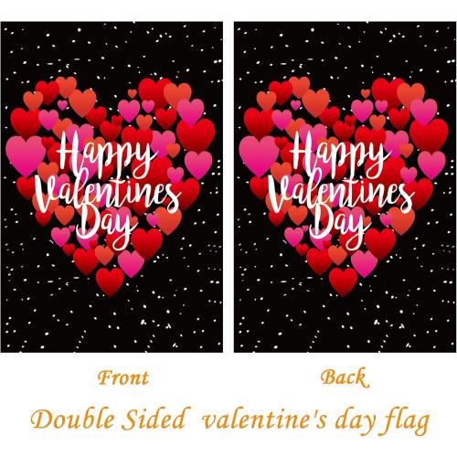 Valentine's Day Flag, Valentine's Heart Garden Flag Valentine Flags for Your Valentine's Day Decoration