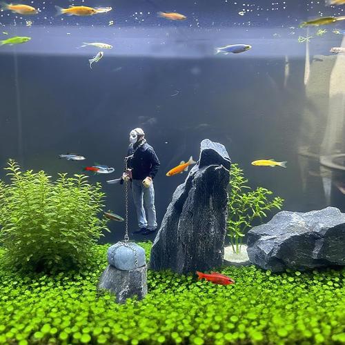 Floating Fish Tank Decoration,Floating Ornament Handmade Model Decoration for Fish Tank,Unique Design,Vivid Character,Perfect for Aquarium Landscape,Durable Material, Eye-catching Decor