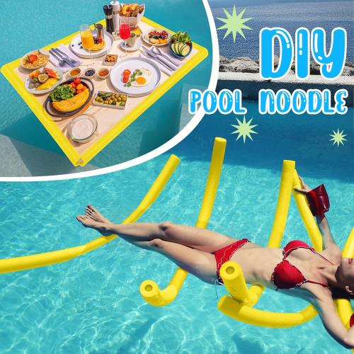 Hanaive 6 Pack Pool Noodles Swimming Floating Foam Tube 52 Inch Hollow Swim Noodles Bulk Floats Heavy Duty for Swimming Decoration Craft Projects Multi-Purpose