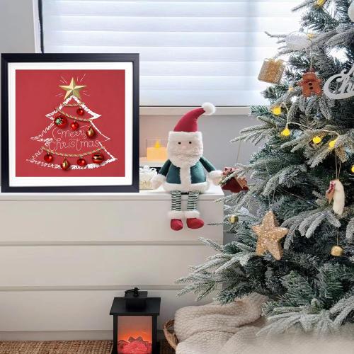 16x16 Picture Frame, Display Pictures 12x12 with Mat or 16x16 Without Mat, Wall Hanging Photo Frame,Black, 1 Pack