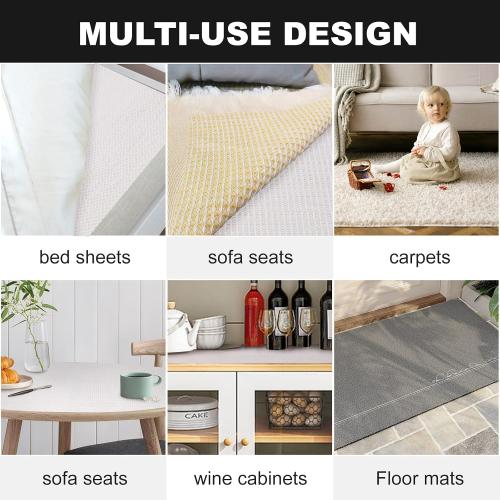 Keep Couch Cushions from Sliding, Keep Bed and Topper Pad from Sliding for Sofa, Couch, Chair Cushion, Mattresses, Easy Trim, Slip Resistant, Grips Helps Stop Slipping
