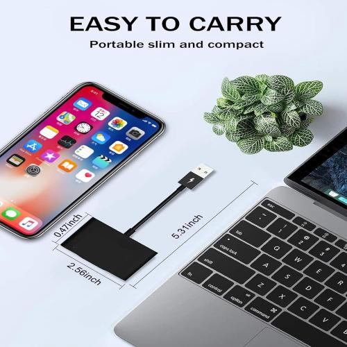 Wireless CarPlay Adapter for Apple - Stable Fast Connection for Convert Factory Wired to Wireless CarPlay Dongle Cars for iPhone - No Latency from iOS 10  to Car Display (Black)