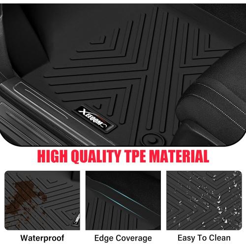 Floor Mats for 2021-2025 Chevrolet/Chevy Tahoe/GMC Yukon 7 Seater with Trunk Mat All Weather TPE Rubber Cargo Liner Full Set for Chevrolet Tahoe/GMC Yukon Accessories (Not for Yukon XL)