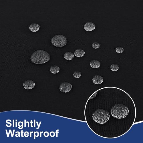 homing 2 Packs Rectangle Fitted Tablecloth, 6 Foot Washable Fabric Table Cloth, Waterproof Polyester Table Cover for Party, Trade Show, Outdoor and Indoor (Black, 30 x 72)