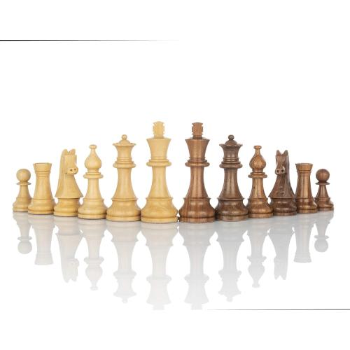 Staunton Classic Wooden Chess Pieces-Chessmen Weighted,Felted King Collector Edition Premium (3.75)