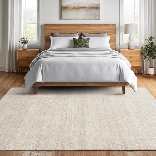 Valenrug Washable Rugs 5x7 - Stain Resistant 5x7 Area Rugs for Living Room, Non Slip Backing Printed Rugs for Bedroom, Folable Machine Washable Area Rug (5'x7', Beige)