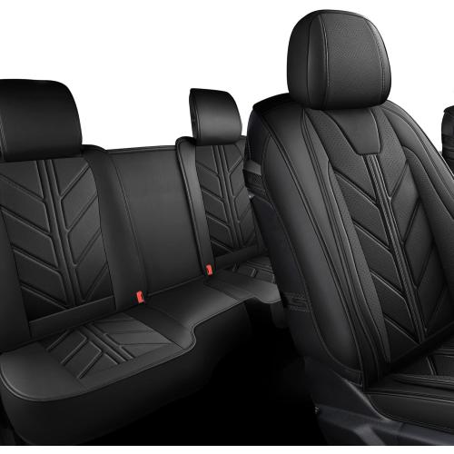 Pickup Seats Covers Compatible with Dodge Ram 1500 2009-2024 Limited Laramie Big Horn Truck Pleather Seat Covers Custom Fit Dodge Ram 2500 3500 (Black,5 Sets Full Seat)