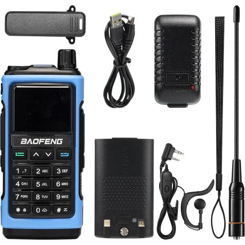 BAOFENG UV-7B Handheld Ham Radio, Chirp & Wireless APP Programmable, UHF VHF FM Aviation NOAA Receiver, 1000 CHs 10 Zones, USB-C Rechargeable, Frequency Copy, SOS Strobe, Walkie Talkie for Outdoor