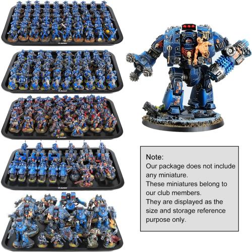 Jucoci Miniatures Storage Case Miniatures Transport Case (Large Size with Light)