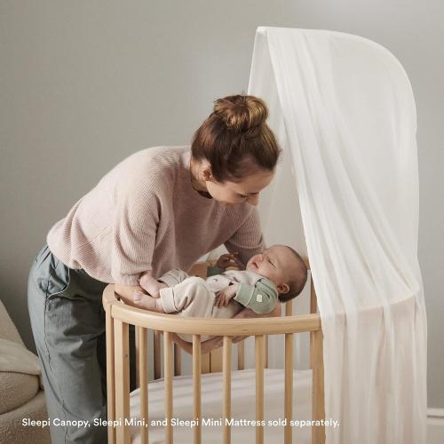 Stokke Sleepi Drape Rod V3, White - Compatible with Sleepi Bed V3, Mini V3 & Downsizing Kit V3 - Made from Solid Beech Wood