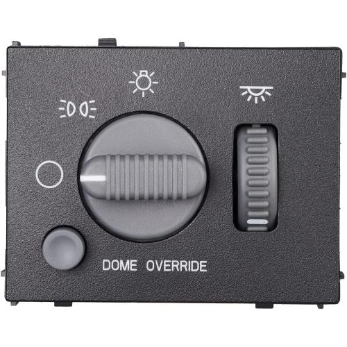 15755595 Headlight Dimmer Switch for 1999-2002 Chevy Silverado Tahoe Suburban Avalanche 1500 2500 3500, GMC Sierra Yukon XL 1500 2500, Escalade, Dome Light Switch- 15738843-D1534G-DS968-SW2157