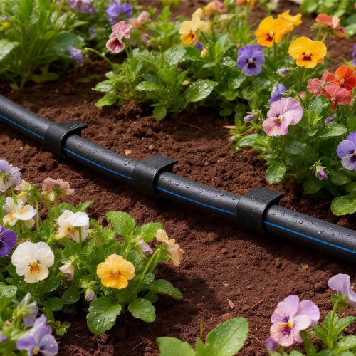 RedChili 9 Pack 1/2 Inch Irrigation Tubing Hold Down Anchor Stakes, Heavy Duty Drip Tubing Stakes 1/2 Drip Irrigation Tubing Fittings for Lawn Raised Bed Greenhouse Plant Watering System