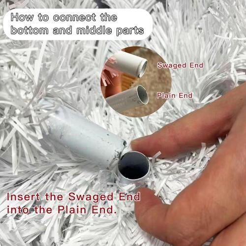 Small Christmas Tree 4FT Artificial Mini Xmas Tree for Holiday House Decor,White