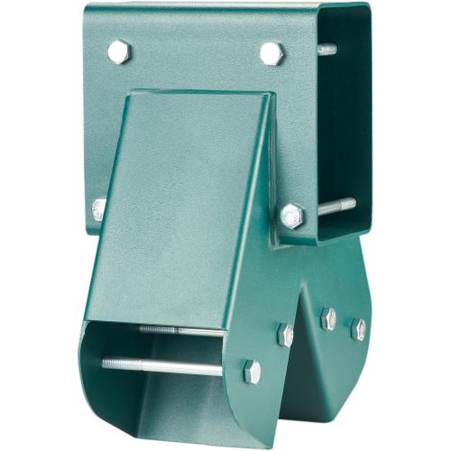 (Frame ONLY) A-Frame Middle Swing Set Brackets, Heavy Duty Carbon Steel Swing Set Hardware with Mounting Hardware, DIY Swing Set Bracket Swing Set Kit for 4x4 Legs & 4x6 Beam, Green