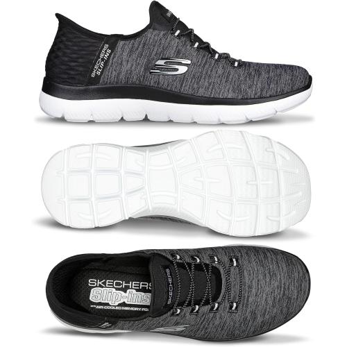 Size 9...Skechers Women's Summits Dazzling Haze Hands Free Slip In Sneakers