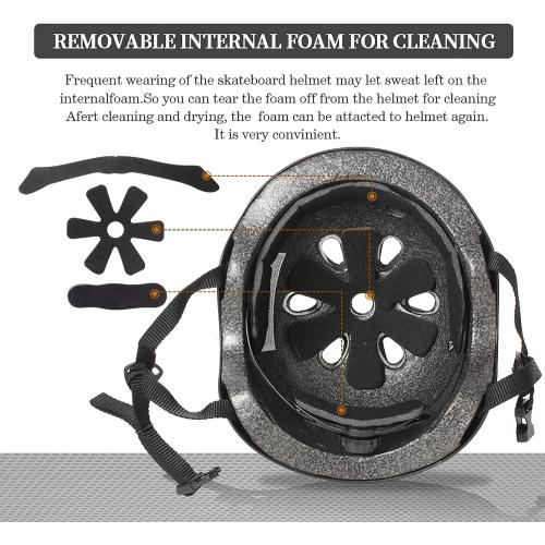 Skateboard Helmet Impact Resistance Ventilation for Youth & Adults