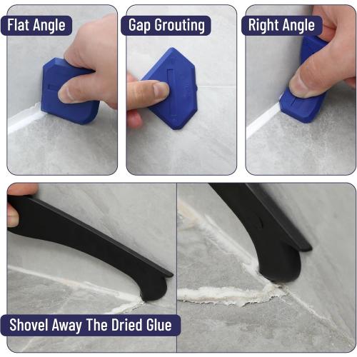 Bates- Caulk Gun Kit, 10:1 Thrust Ratio, Caulking Gun, Caulk Remover Tool, 2 Inch Stainless Steel Putty Knife Scraper, Finishing, Smoothing & Grout Removal Tool, Caulking Tool Kit