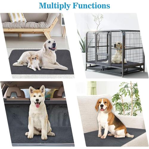 SIWA MARY Washable Pee Pads for Dogs, 48x48 Reusable Pee Pads Non-Slip Dog Pee Pads Heavy Absorbency Puppy Pee Pads Quick Dry Whelping Pads/Waterproof Puppy Training Pad for Playpen, Crate, Floor