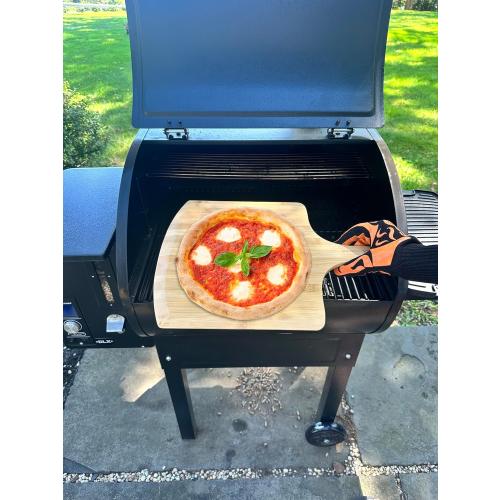 Outset Pizza Peel, Extra Large Bamboo Pizza Paddle, 18 x 14, Tan