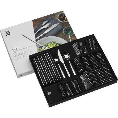 Silver 60 Pack WMF Boston Basic Cutlery Set (60-Piece)