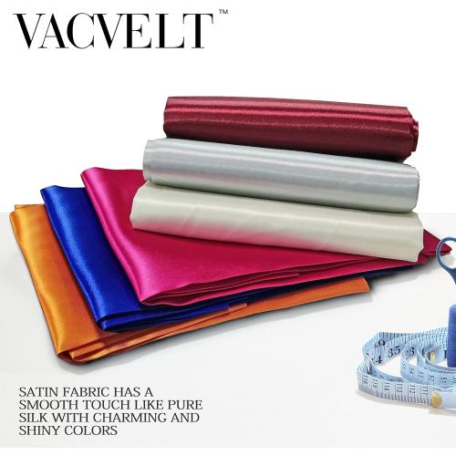 VACVELT Charmeuse Satin Fabric by The Yard, 60 Inch Wide Hunter Green Satin Fabric Shiny & Soft Cloth Fabric, Silky Satin Fabric for Bridal Dress, Wedding Decorations, Crafts, Sewing, Draping (1 Yard)