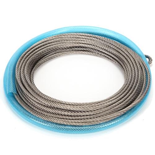 200' Zipline Cable Premium Stainless Steel, 1/4 Thickness for Strength & Flexibility, Weather-Resistant, Corrosion-Proof, Easy Installation, Ideal for Backyard Ziplines, Durable & Long-Lasting