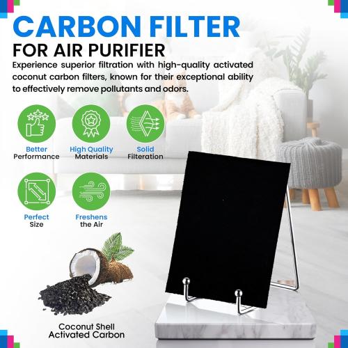 2 pack Carbon Pre Filter A Filters for Air Purifiers - Compatible with Honeywell HPA100 Series - Fits Honeywell Air Purifier Filter Replacement - Prefilter A Air Filters Absorb Odors & Freshen the Air