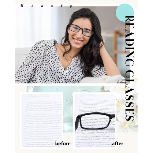 Yexiy Reading Glasses for Men Women Frame Eyeglasses with Spring HingeTraditional Readers for Office Home‼️may not look exactly as pictured‼️