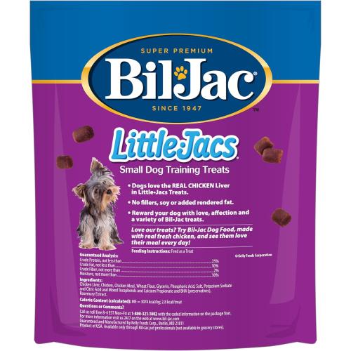 3 Pack Bil-Jac Little Jacs Small Dog Training Treats, Chicken Flavor, Made with Chicken Liver, 16oz (3-Pack)