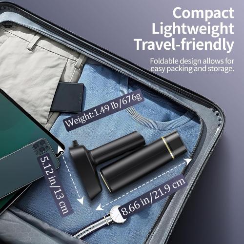 Dual Voltage(100~250V) Travel Steamer for Clothes Portable Mini with European Plug Adapter for International Travel, Europe Travel Essentials for Women, European Travel Must Haves, maybe missing one piece