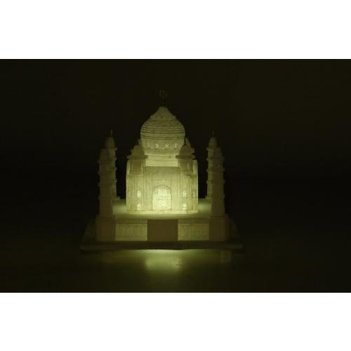 CARRY ME Handmade Taj Mahal Replica 6-Inch – Natural Marble Showpiece from Agra | Indian Souvenir Model | Miniature Marble Taj Mahal for Home Decor, Tabletop, Diwali or Wedding Return Gift