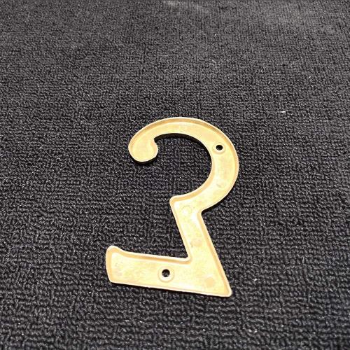 4 Inch Premium Bright Solid Brass Door House Numbers and Street Address Plaques Numbers for Residence and Mailbox Signs.