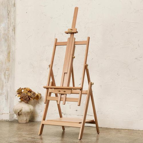 Size 93 Large Wooden Easel for Painting: Artist H Frame Easel Stand with Upgrade Hardware- Hold Canvas up to 93 - Professional Art Easel for Adults