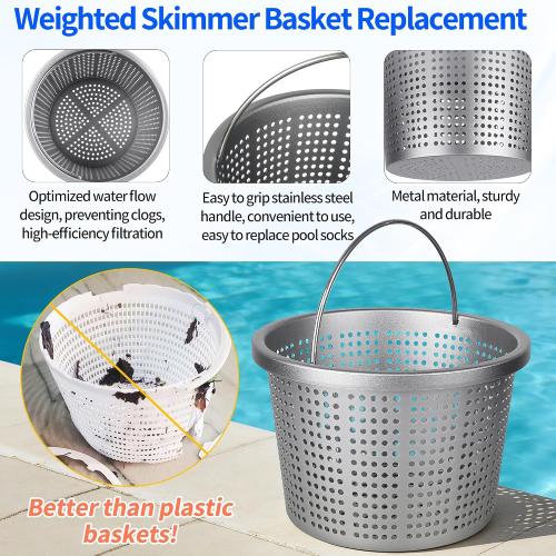 8 Inground Pool Skimmer Basket, for Pentair U-3, Hayward SP1070 SPX1070E