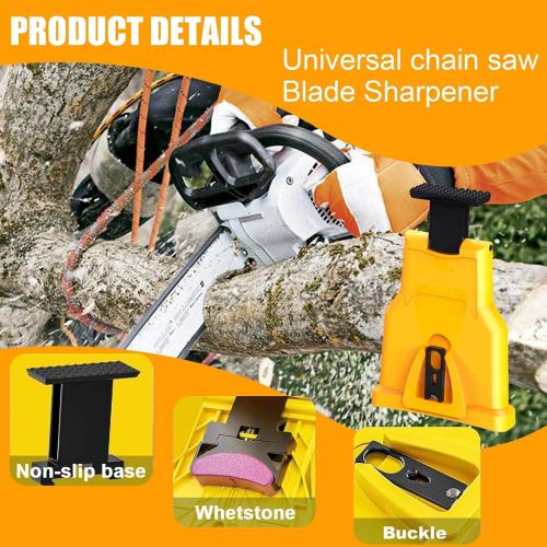 Chainsaw Sharpener for 12''-22'' Chain Saws Universal Chain Saw Sharpener Tool, Portable Chainsaw Chain Sharpener, Chainsaw Blade Sharpener Kit Quick Sharpening and Easy to Use