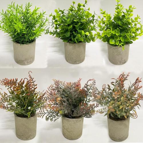 Simulated Plants, Small Potted Plants, Eucalyptus, Eucalyptus Bonsai, Autumn Colors, Desktop Decoration, Small Ornaments, Green Plants